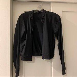 Lululemon cropped bomber jacket